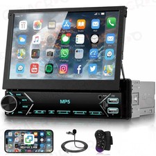 7" Car Stereo Radio Single 1Din Flip Out Touch Screen MP5 Player USB Bluetooth