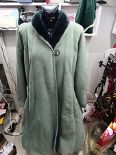 Schafleder Shearling eschimo Damen Farbe Grün Wasser Größe 42 Cod. AT25