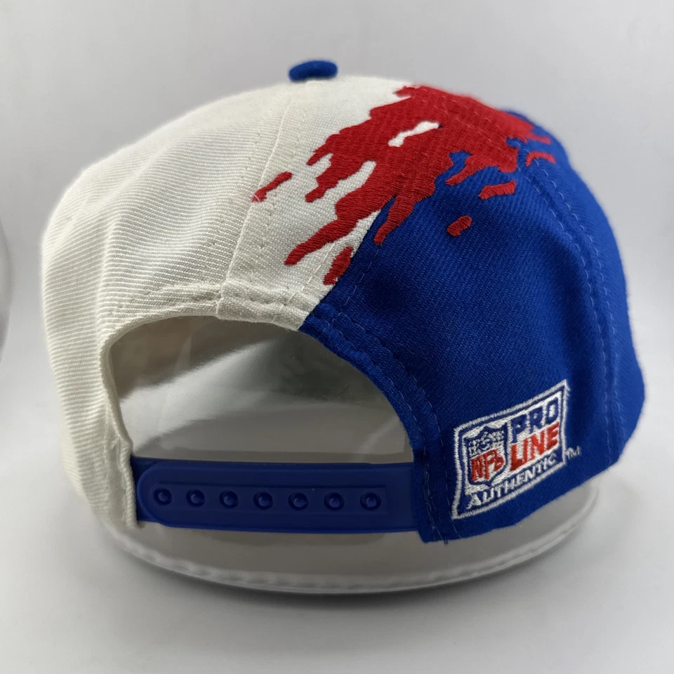Vintage Buffalo Bills Splash Logo Athletic Pro Line Authentic Snapback Hat - Image 4 of 4