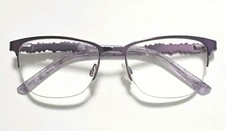 BEBE BB5177 500 PURPLE MARBLE SWAROVSKI CRYSTALS EYEGLASSES FRAMES 52-17-135