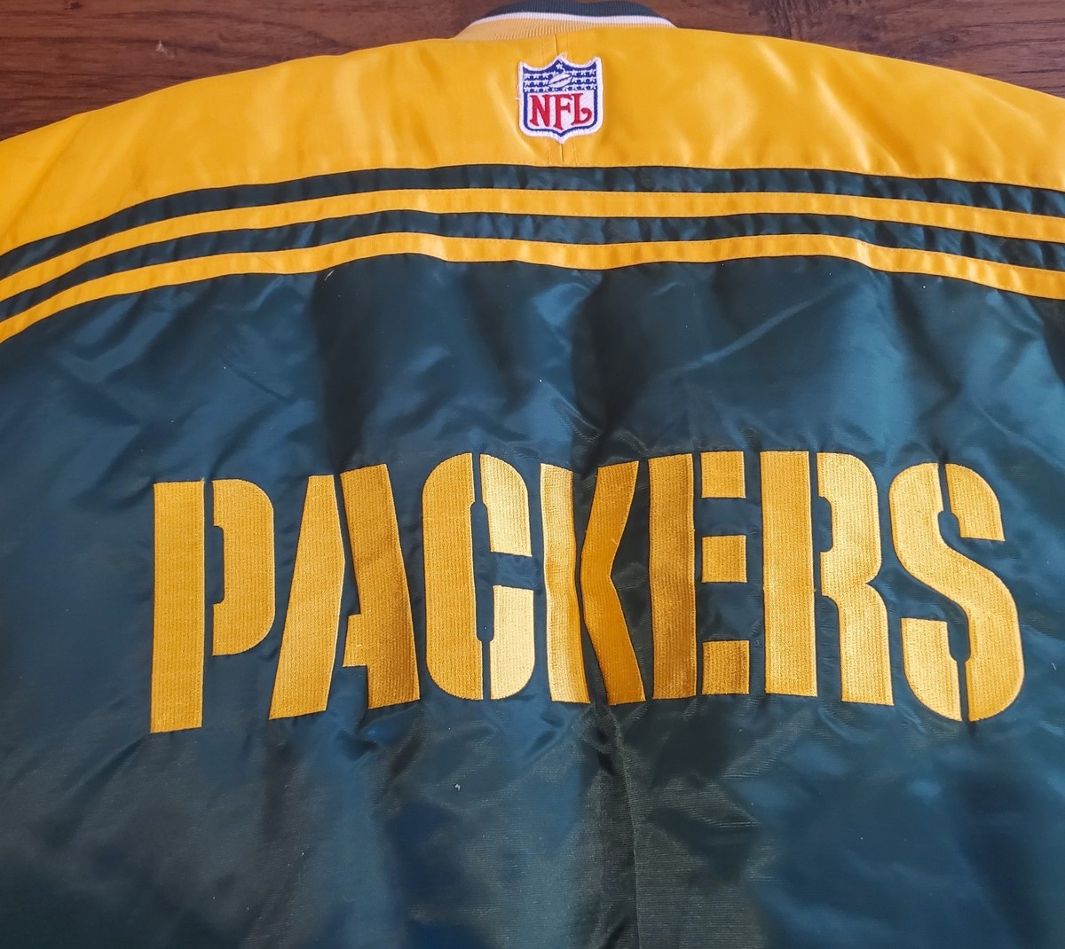 Vtg Starter Pro Line Green Bay Packers NFL Football Satin
