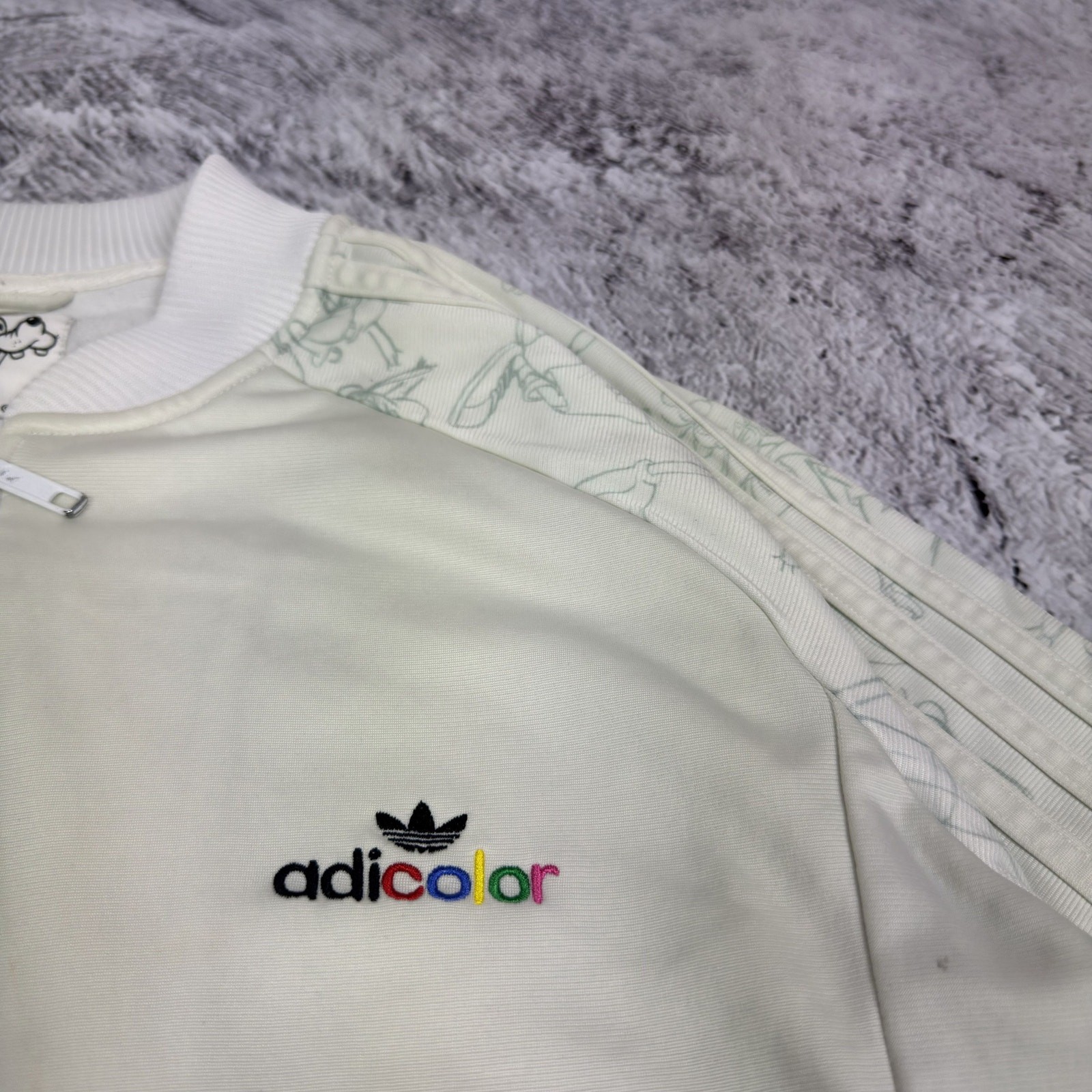 Adidas x Disney Adicolor Sport Goofy W4 White Series Jacket image 8
