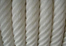 2 piece 1/2" x25' Twisted 3 Strand Anchor Rope with Thimble
