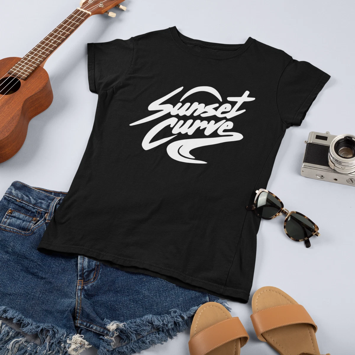 Sunset curve shirt deals
