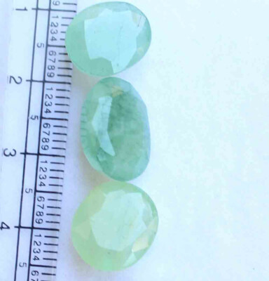 Natural Emerald Oval Cut 11.5*15 mm Lot 8.2 CT Untreated Faceted Loose Gemstones