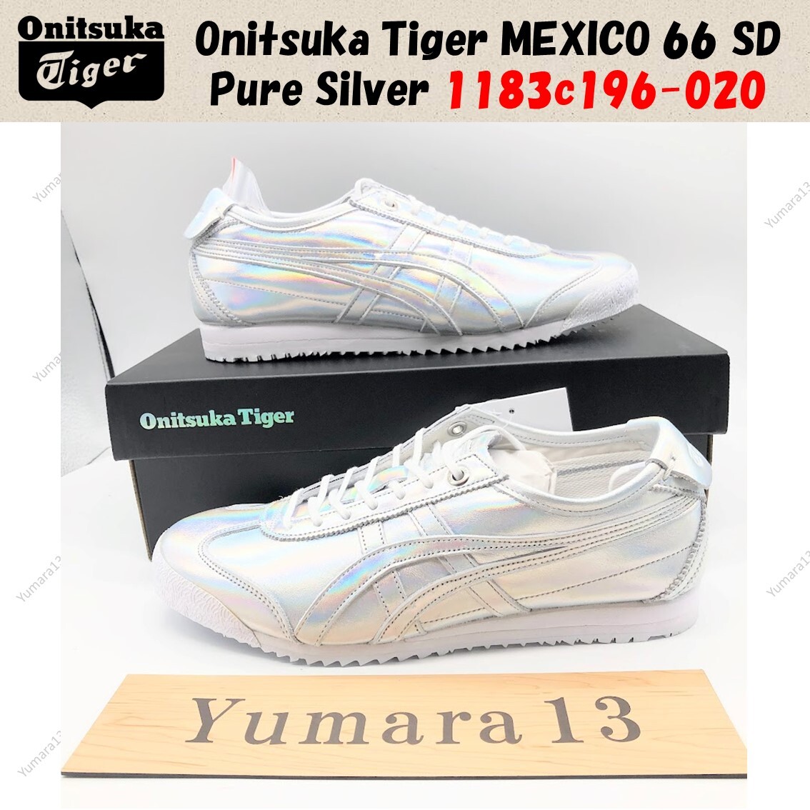 Onitsuka Tiger MEXICO 66 SD Pure Silver 1183c196-020 Unisex Onitsuka Tiger MEXICO 66 SD Pure Silver 1183c196-020 Unisex
