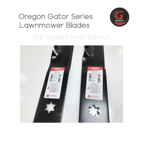 2 cuchillas de cubierta de repuesto MTD 942-0616A G3 se adapta al 742-04126 742-0616 oregon fabricante de equipos originales - Imagen 2 de 3