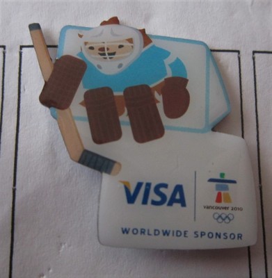 2010 VANCOUVER OLYMPICS  ICE HOCKEY   PIN BADGE 