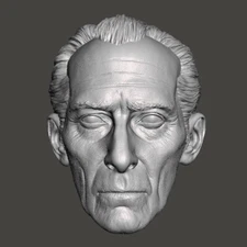 Grand Moff Tarkin Peter Cushing custom head for Star Wars & other action figures