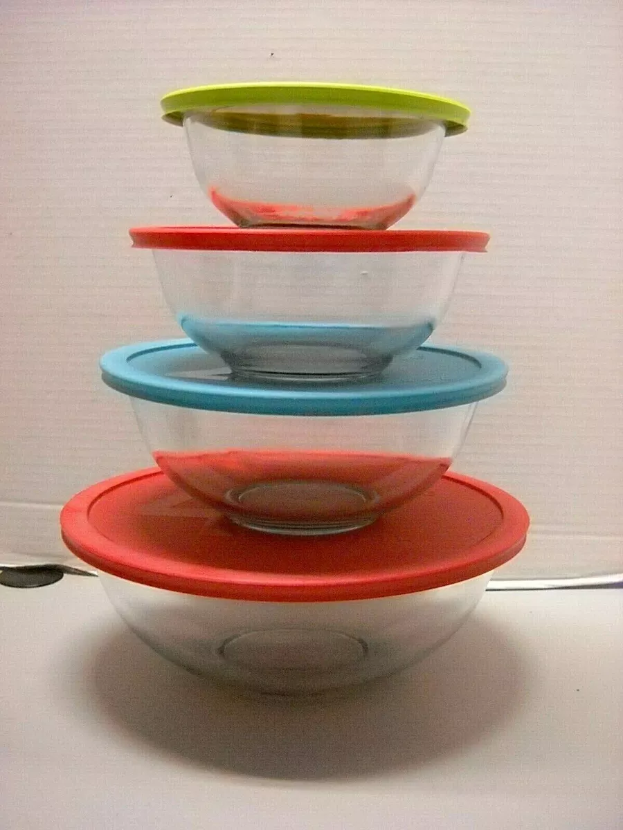 Glass pyrex sale mixing bowls