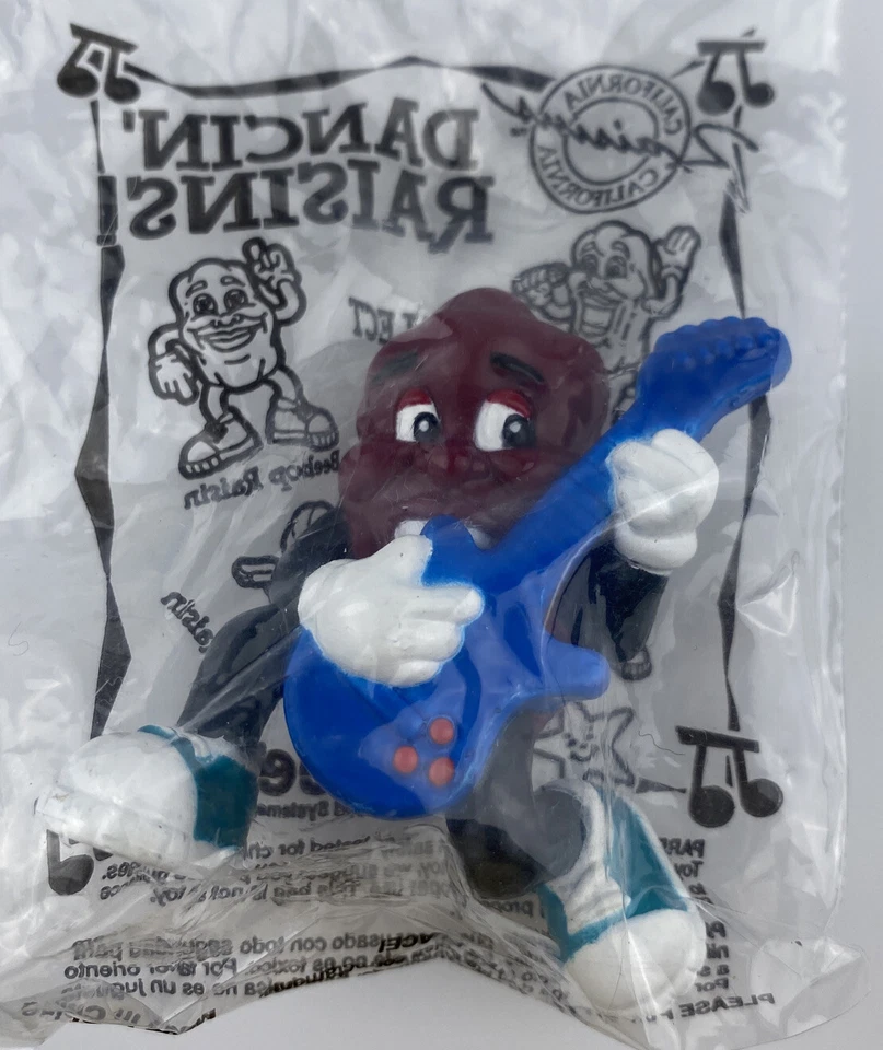 Hardees California Dancin' Raisins Lote de 4 Mini Figuras 2001 2" Sellado Completo Foto 4 de 4