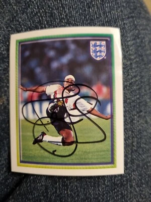 HAND SIGNED MERLIN'S TRADE CARD STICKER, PAUL INCE OF ENGLAND - Image 1 of 2