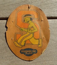Vintage Stanford University Standard Oil Products Promotional Radiator Badge