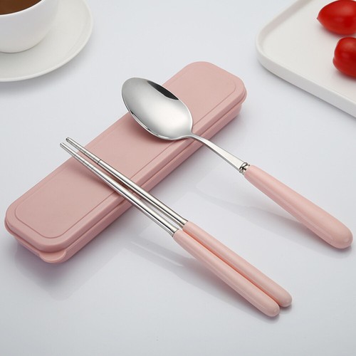 Stainless Steel Cutlery Travel Utensils with Case Kawaii Chopsticks - 第 5/12 張圖片