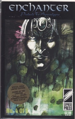 ENCHANTER PRELUDE TO APOCALYPSE #4 OF 8 SPECIAL GOLD LIMITED EDITION SIGNED!F