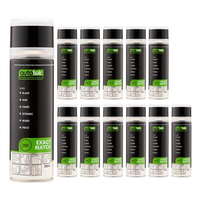 Autotek schnelltrocknender hochdeckender Aerosol-Sprühlack BMW schwarz 300 ml x12