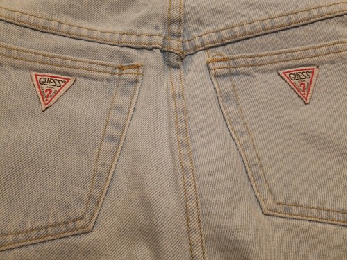 RARE GUESS Double triangle LOGO Vintage 