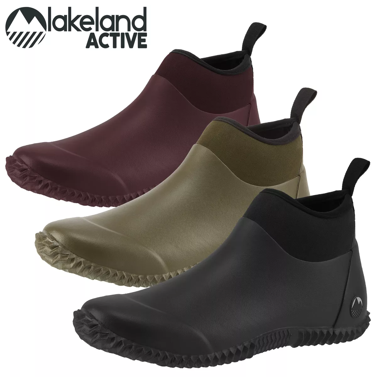 Lakeland Active Women s Hayton Muck Field Ankle Boots Neoprene Short Wellies