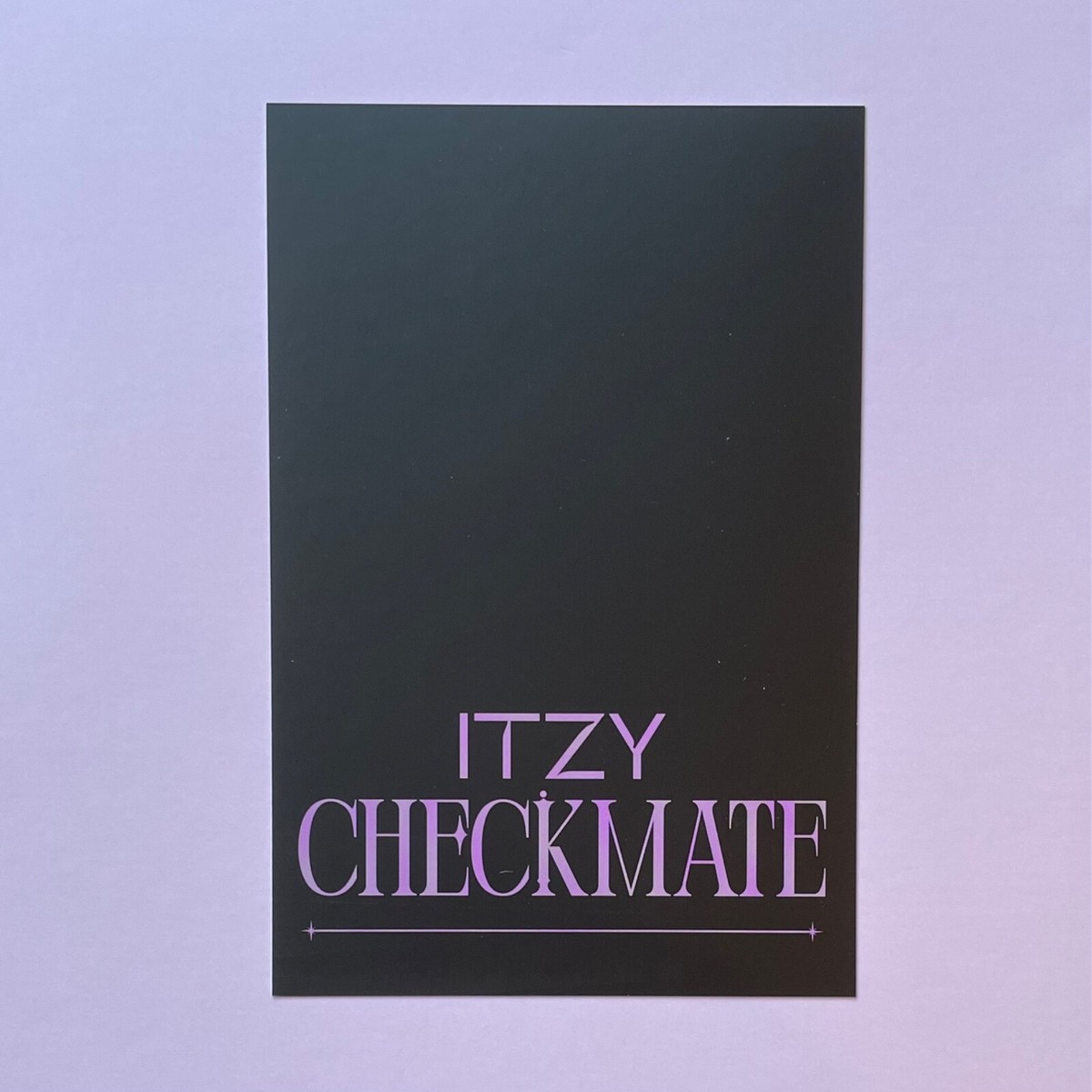 ITZY Checkmate YUNA Hand SIGNED Official POSTCARD (US Ship