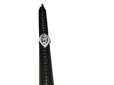 .925 Sterling Silver Teardrop CZ Women's Size 6 Ring