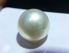 Huge 16mm natural south sea genuine white round good luster loose pearl 335AAA