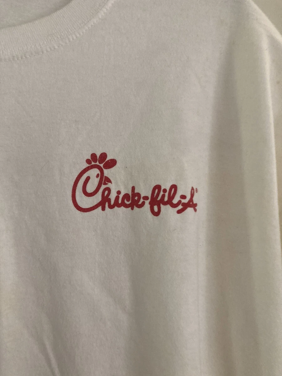 chick fil a tshirt white size xl