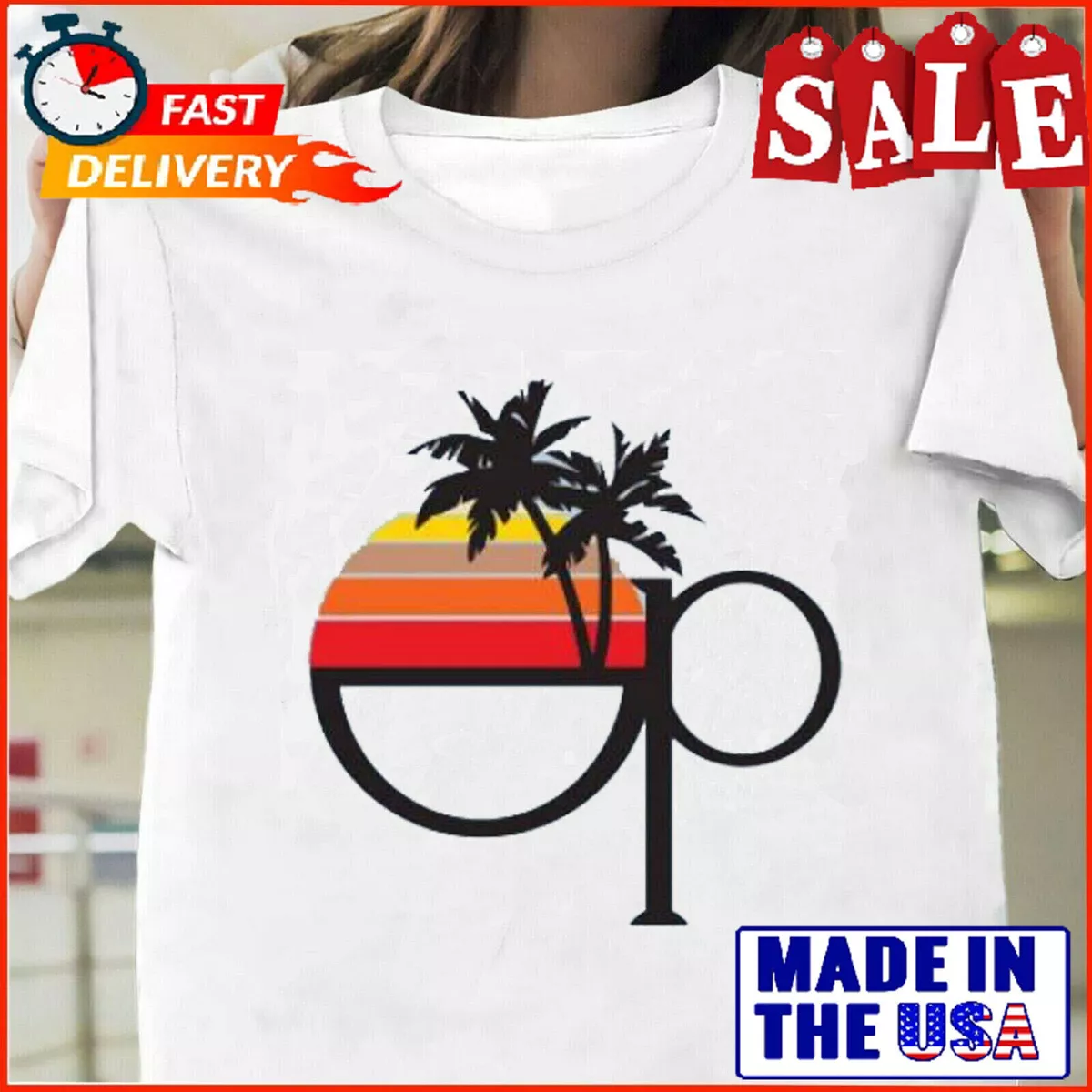 Ocean Pacific Vintage Style 80s Surf wear T Shirt Gift