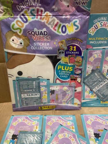 Panini Squishmallows Starter pack Album - Multi Pack & 10 Packs 2 Limited Packs - Picture 4 of 4
