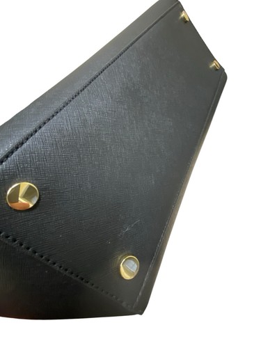 MICHAEL KORS Rivington Saffiano Leather LARGE Tote BLACK Laptop Business Bag NEW - Picture 7 of 9