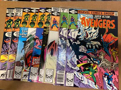 Lot Of 9 Marvel Super Action Comic books Bronze Age  9 Books 7 Issues Read Desc