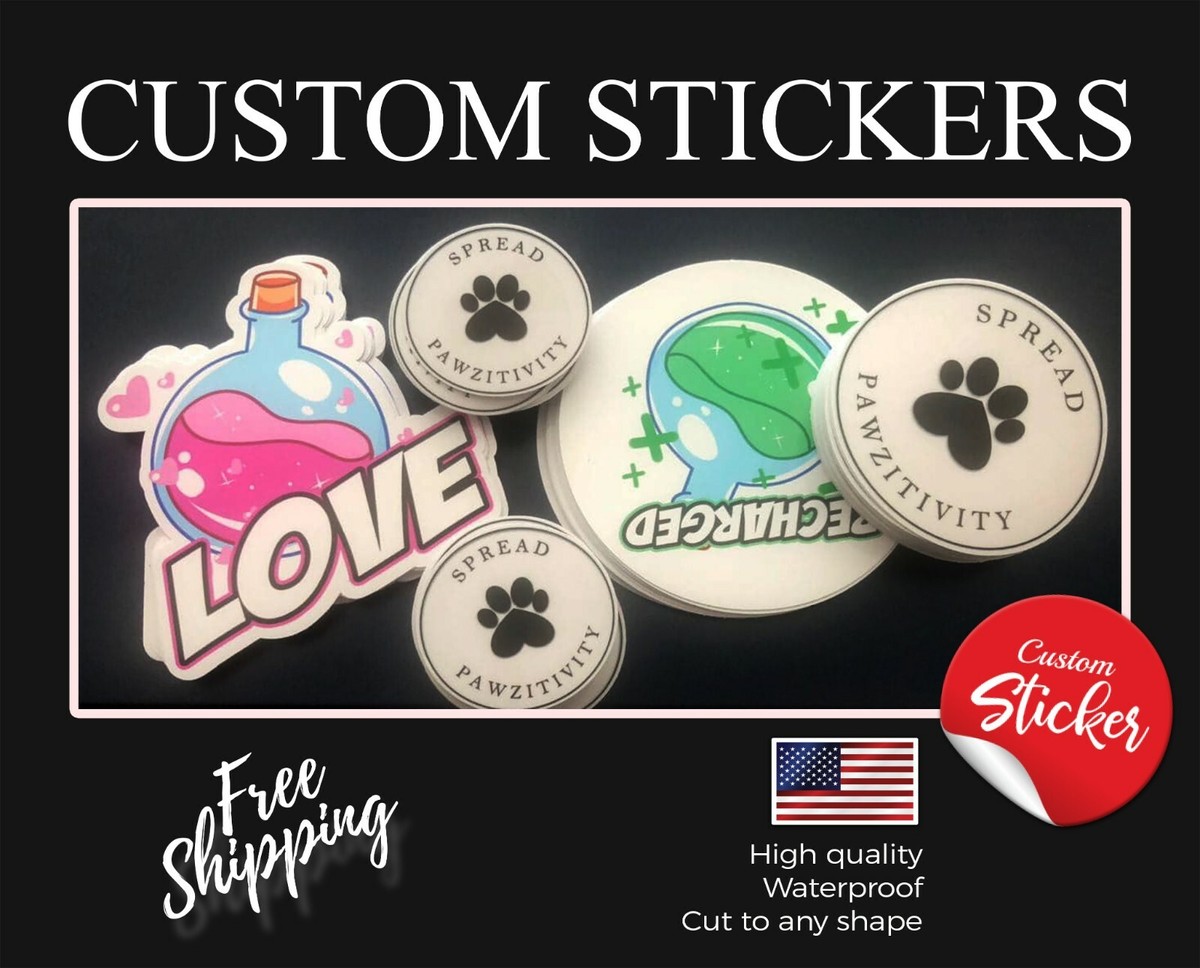 Custom Personalized Stickers – 100 Pack 3x3 Inch Circle Labels For Business, Weddings, Gifts