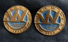 Ostseewoche 1958 GDR, 2x Besucherabzeichen