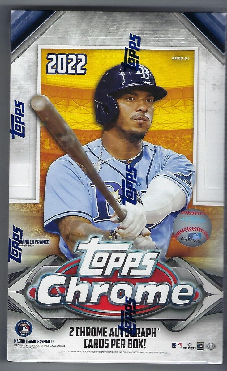 2022 Topps Chrome Baseball Factory Sealed Hobby Box With 1 Silver