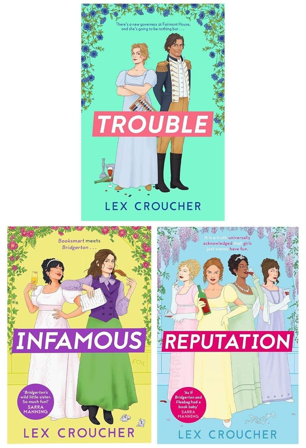 Lex Croucher 3 Books Collection Set (Reputation, Infamous & Trouble)
