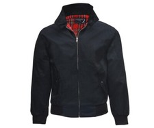 Original Harrington Jacke UK English Blouson Style Schwarz/Karofutter
