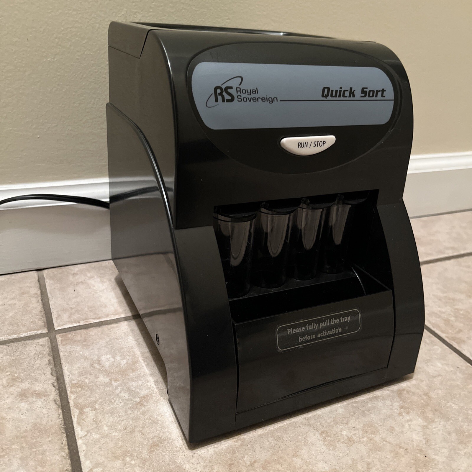 Royal Sovereign Quick Sort Counter Top Coin Sorting Machine QS1AC