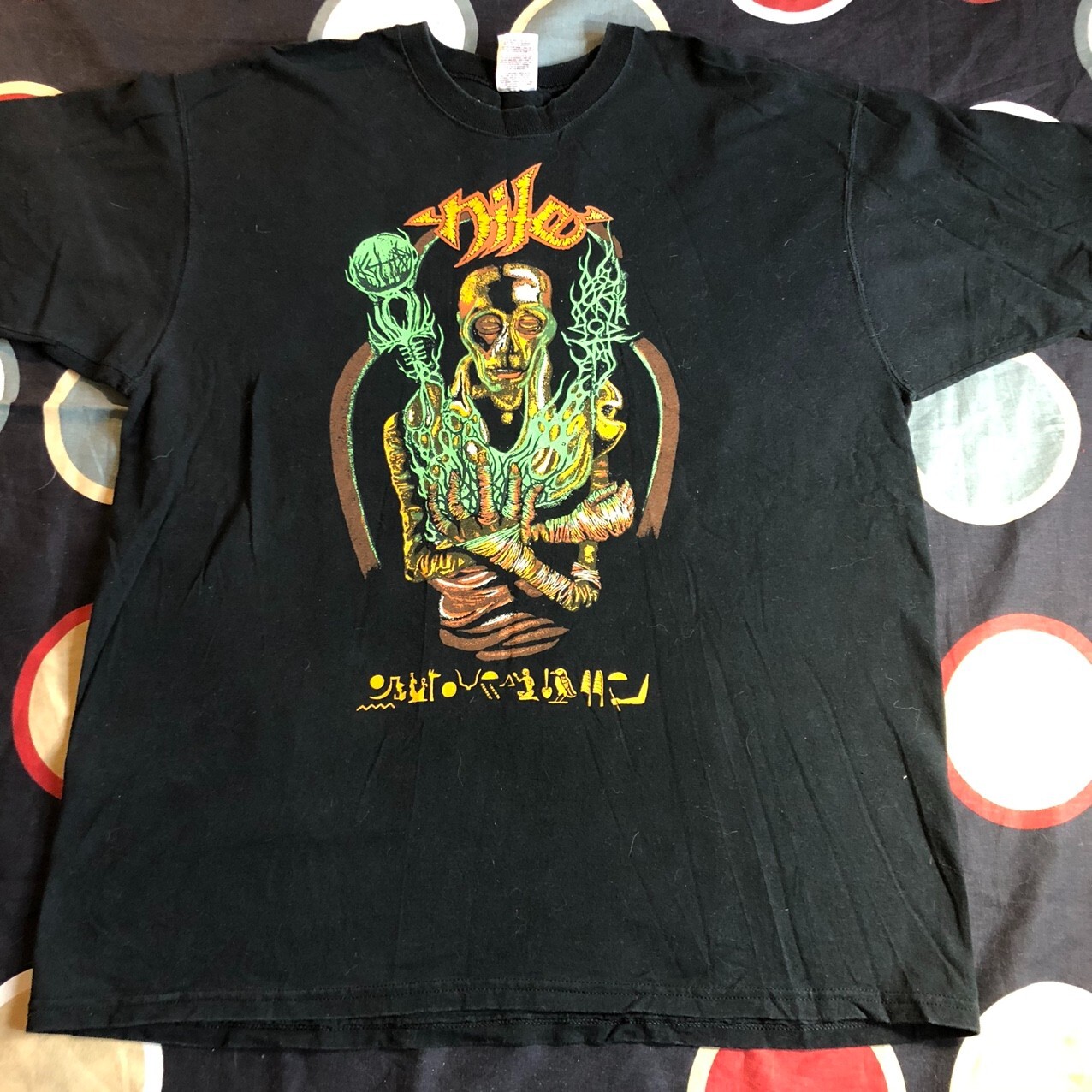 Vintage NILE RAMSES BRINGER OF WAR Black Men All Size T-shirt