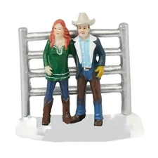 CHRISTMAS VILLAGE HOUSE ACCESSORIES - FARM MAN AND WOMAN VILLAGE FIGURE