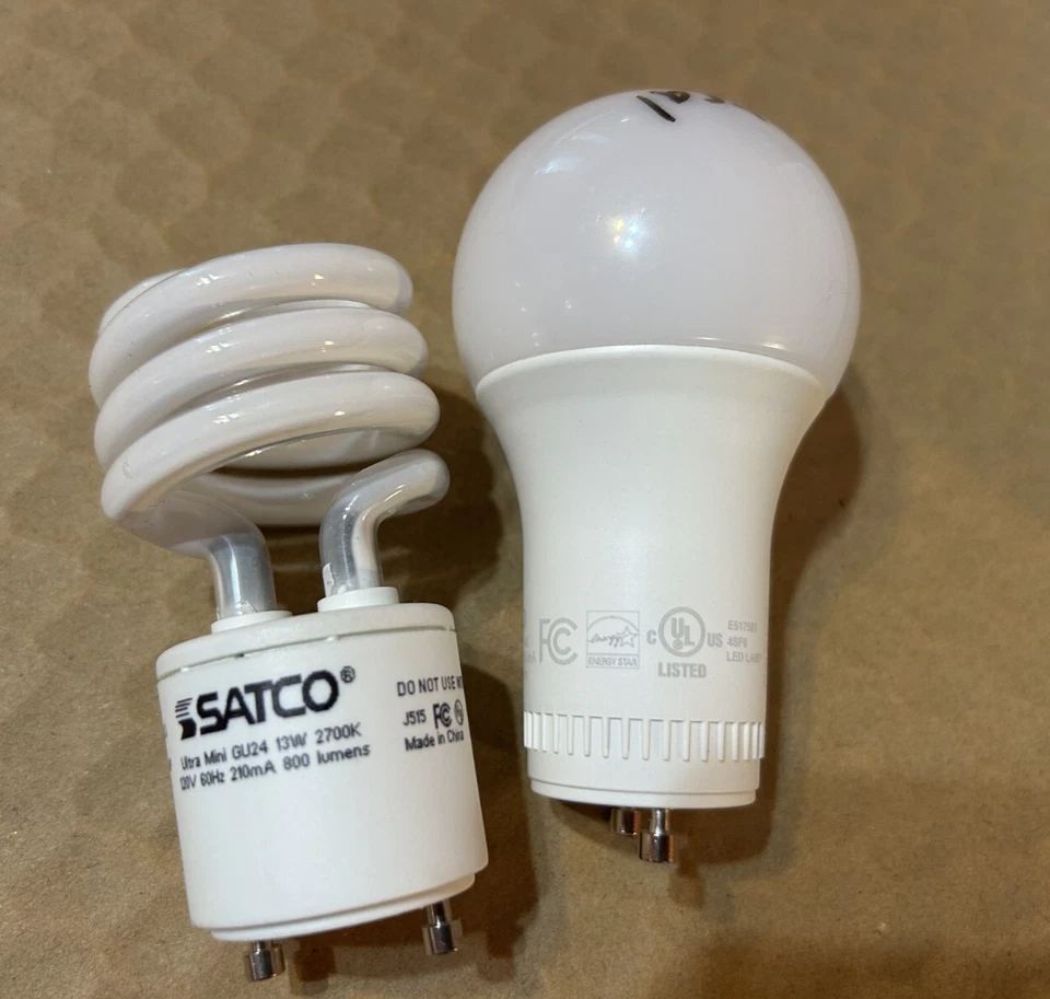 1 SUNCO LED GU24 Replacement 2Pin + 8 SATCO ultra mini 2 pins used, see photos - Image 2 of 4