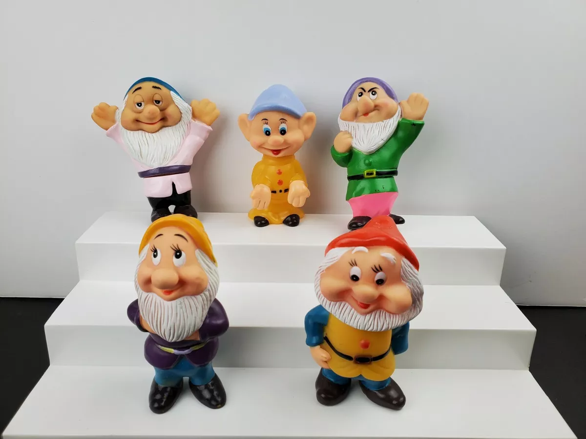 Vintage Walt Disney Snow White s Seven Dwarfs 5 Squeaky 4.5
