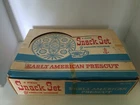 Anchor Hocking Early American Prescut Snack Set 8 Piece with Box 700/712 AH-2