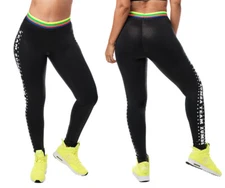 Zumba For Zumba Lovers Ankle Leggings ~ Bold Black ~ XS  S  M  L  XL  XXL ~ New!