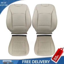 Fits 2015-2019 Subaru Outback Driver Passenger Bottom Top Leather Seat Cover TAN