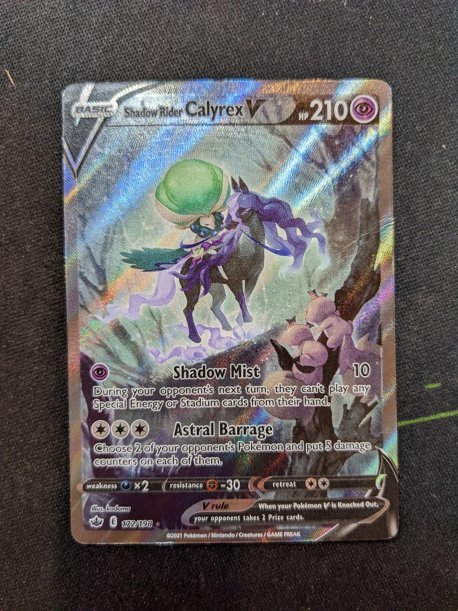 Shadow Rider Calyrex V 172/198 Chilling Reign Full Art Pokemon