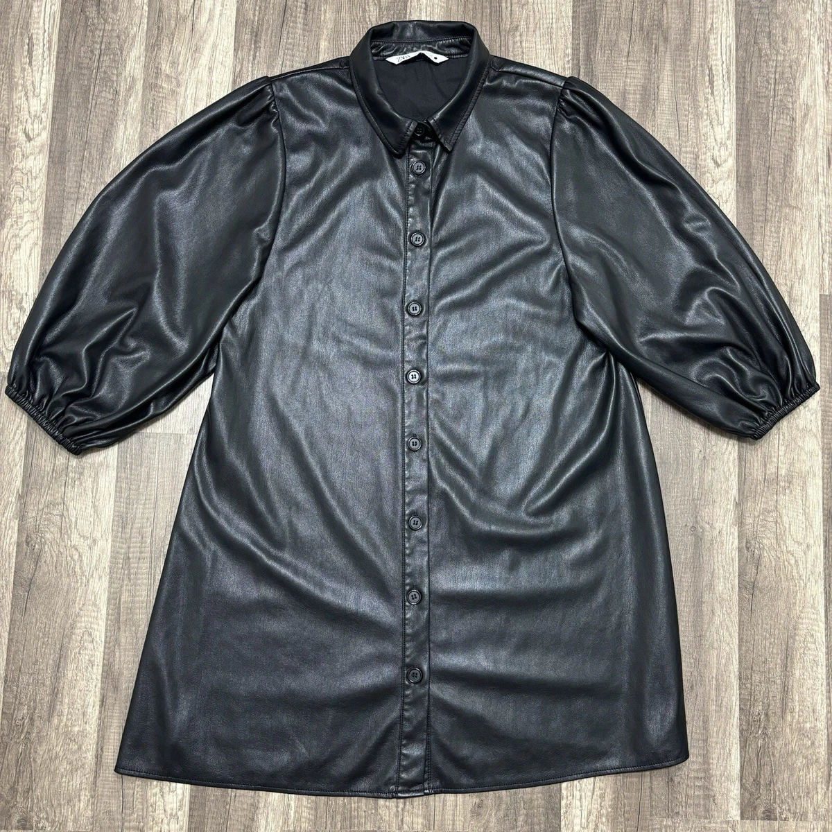 Zara Faux Leather Casual Dresses for Women for sale | eBay