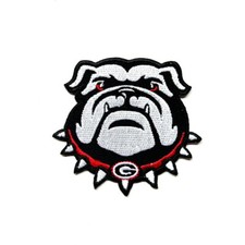 Bulldog Head Patch Pet Dog Artwork Emblem for DIY Iron on Clothes Jacket Jeans