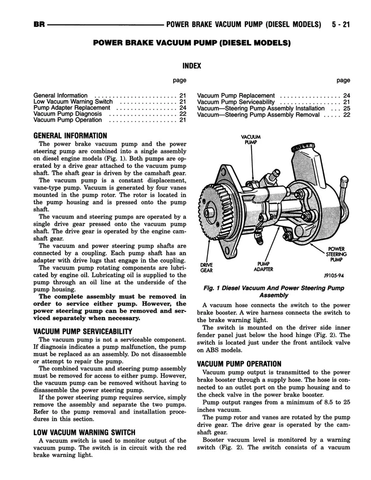 Руководство по эксплуатации грузовика 1995 Dodge Ram 1500-3500 - Изображение 3 из 4