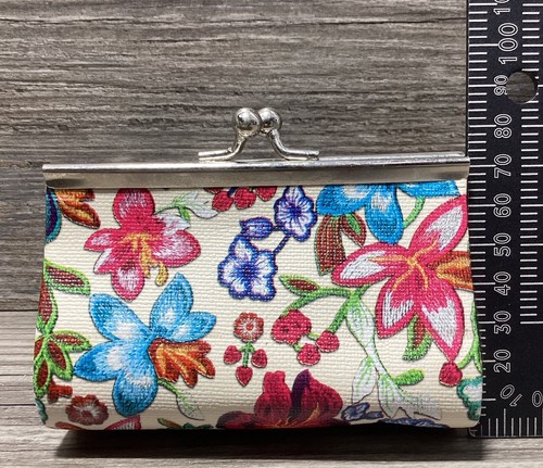 Monedero Retro Diseño Flor Beso Cerradura Cierre Metal Naturaleza Floral Cottagecore - Imagen 9 de 11