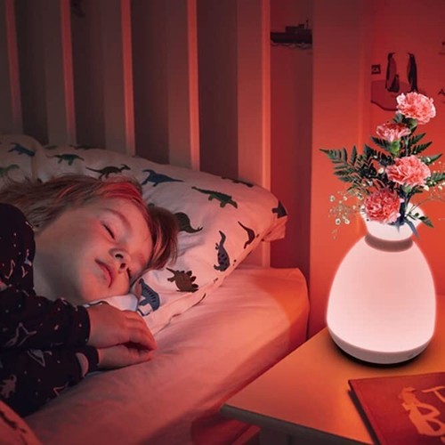 Flower Vase Style Kids Night Light, Dimmable White & Changing Colors Night Light - Picture 7 of 8