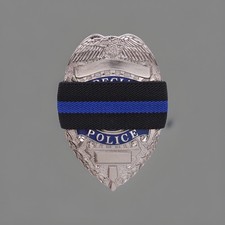 Rothco 1004 Thin Blue Line Mourning Bands 24 Pack Elastic Honor Guard Straps